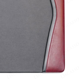 Burgundy Leather with Black Trim <b>Desk</b> <b>Pad</b> Executive <b>Desk</b> Surface Protector Luxury Leather Blotter for Writing Leather Blotters - Product Image 5