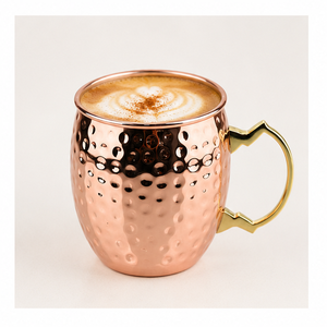 Juego de tazas de cobre martillado de lujo al por mayor, tazas premium de metal para Moscow Mule, para bares y fiestas, tazas personalizadas para regalos empresariales - Product Image 4