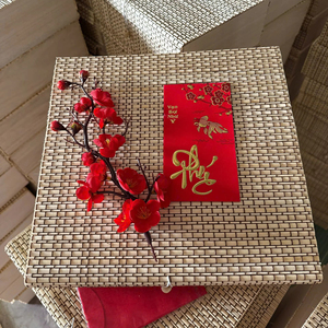 Cesta de Regalo de Bambú Hecha a Mano con Material Natural de Bambú para Empaque de Alimentos, Regalos Corporativos y Decoración del Hogar, de Vietnam - Product Image 1