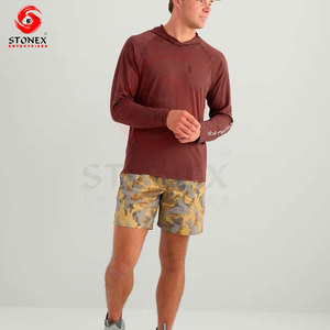 Vente en gros de sweats à capuche de pêche pour hommes, protection UV, séchage rapide, manches longues, performance athlétique - Product Image 3