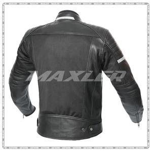 Veste en cuir d'hiver toutes saisons pour hommes, homologuée CE, équipement d'équitation durable pour motard, coupe-vent, coussin protégé de grande taille, vêtements de course automobile - Product Image 2