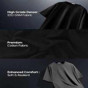 T-shirt vintage épais 260g à manches courtes pour homme, en coton lavé, coupe oversize, épaules tombantes, demi-manches, personnalisable avec logo, unisexe - Product Image 4