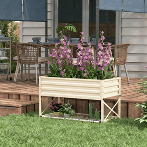 Jardinera Elevada con Cobertizo y Almacenamiento, de una Sola Pieza - Product Image 1