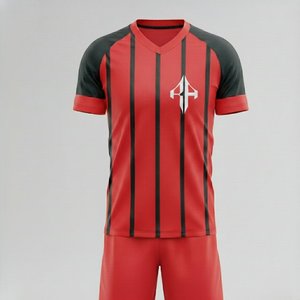 Uniforme de Fútbol para Hombre de Manga Corta con Cuello en V, 100% Poliéster, Calidad Premium, Personalizable, Transpirable, con Logotipo Personalizado por RIVIAN ATLANTIC - Product Image 1