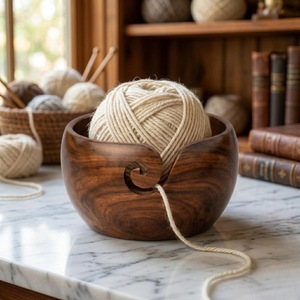 Wooden Yarn Bowls High Quality - Product Image 1