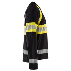 Vêtements de travail haute visibilité réfléchissants respirants à séchage rapide à manches longues pour les travailleurs, t-shirts de sécurité haute visibilité - Product Image 3