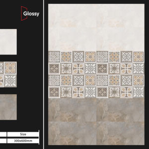 Azulejos de Porcelana Brillante de Diseño 30X60CM Desarrollados para Mejorar la Luminosidad Interior Mientras Brindan un Rendimiento Robusto en el Uso Diario - Product Image 1