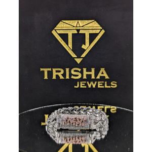 Moissanite Diamond Cuban Link Bracelet Iced Out Custom Clasp Hip Hop Jewelry for <b>Men</b> with Premium Shine Finish By Trisha Jewels - Product Image 1