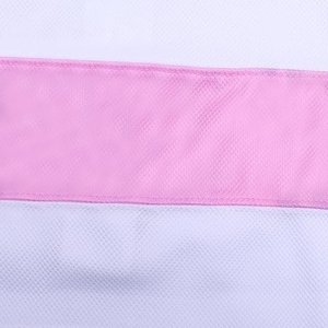 Custom Mesh Ice Hockey Jersey With Lace-up Neck - Blank Pink and White Sublimation Hockey Uniform for Men/Women, Practice & Game - Product Image 6