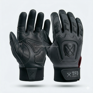 Guantes de Bateo de Softbol de Lanzamiento Rápido para Hombre y Mujer, Ajuste Ergonómico, Palma de Cuero Genuino, Malla Transpirable, Logotipo Personalizado - Product Image 2