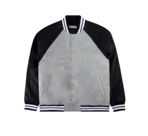 Latest Design Satin Fashion Varsity <b>Jacket</b> Custom Chenille Embroidery Winter Varsity <b>Jacket</b> <b>For</b> <b>Men</b> - Product Image 2