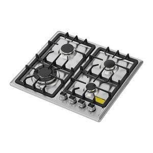 Piano Cottura a Gas da 24 Pollici, 4 Bruciatori, 27000 BTU, Incasso in Acciaio Inox, Convertibile GPL/Gas Naturale, Doppio Combustibile - Product Image 1