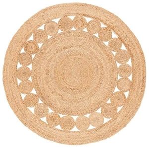 Hand Braided Woven Jute Cotton Area Rugs Non-Slip Custom <b>Thick</b> Floor Carpet Living Room Exercise Camping Prayer Machine Wash - Product Image 5