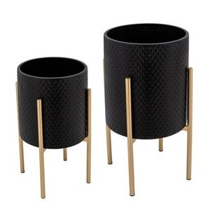 Metal Decorative <b>Planter</b> with Stand Antique Decorative Plant Pot Industrial <b>Planter</b> Minimalist <b>Planter</b> <b>Large</b> - Product Image 6