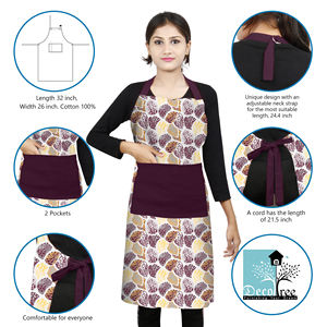 Delantal Estampado de Alta Calidad Premium para Cocina, Repostería, Barbacoa, Chef, Hogar, Comedor, Lavable y Reutilizable - Product Image 4