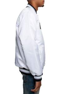 Chaquetas Universitarias de Béisbol de Satén de Alta Calidad con Nuevo Diseño, Personalizables con Logotipo y Color, Chaqueta Varsity de Satén para Hombre con Estampado de Lujo - Product Image 4