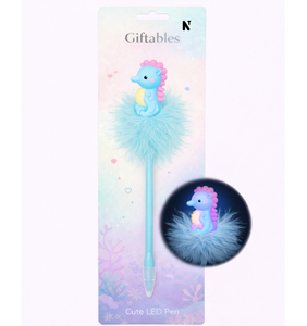 ปากกาเจลเรืองแสงสีฟ้า/ดำ 0.7 มม. ลายยูนิคอร์นสัตว์วิเศษนิชเชอร์ยอดนิยม ของขวัญสุดฮิตสำหรับงานปาร์ตี้และสำนักงาน - Product Image 3