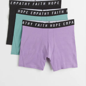 Nuevos Calzoncillos y Bóxers de Algodón y Elastano para Hombre, Tejidos, Transpirables, Lavables a Máquina, de Cintura Media, con Logotipo en la Cintura, Ropa Interior para Adultos - Product Image 2