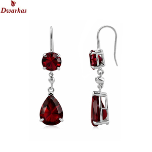 Pendientes elegantes y modernos para mujer, rodio, plata de ley 925, peridoto, ónix verde, circonita cúbica, pendientes con múltiples piedras preciosas, regalo para fiesta de aniversario - Product Image 3