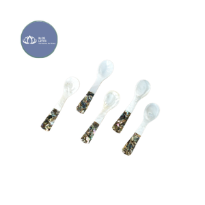 Cuillère à caviar en nacre haut de gamme, tendance, de luxe, écologique, faite à la main, bleue – Meilleures ventes - Product Image 3