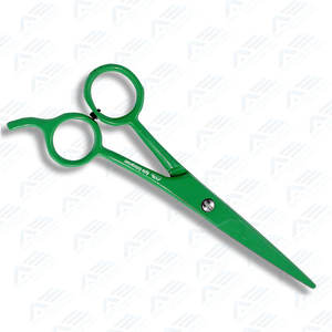 Ciseaux à poignée en plastique rouge en acier inoxydable de qualité supérieure Ciseaux de coiffeur à lame unique Instruments de beauté professionnels - Product Image 3