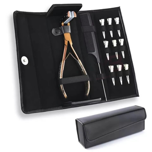 Nouvelles pinces à extensions capillaires en acier inoxydable – Kit d'outils de pose et de retrait d'extensions de cheveux - Product Image 2