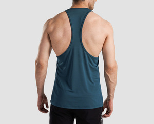 Camisetas sin mangas de diseño personalizado con logotipo para hombre, ligeras, de fibra de bambú, de color liso, para hombre. - Product Image 3