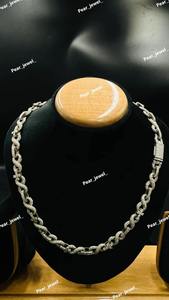 Collar de Cadena con Diamantes Clásico Más Vendido, con Piedras de Alto Brillo, Pieza de Joyería Atemporal para Moda Unisex, Disponible para la Venta - Product Image 5