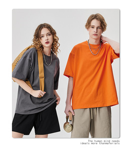 เสื้อยืดคอกลมสีดำคุณภาพสูง 100% ผ้าฝ้ายออร์แกนิคทรงโอเวอร์ไซส์ ปักโลโก้ตามสั่ง สำหรับผู้ชาย ขายส่ง - Product Image 3