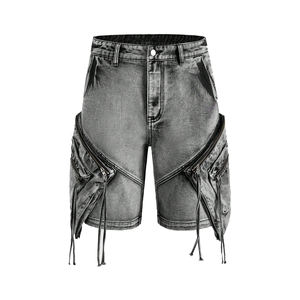 Shorts décontractés pour hommes, prix d'usine, style créateur, denim, fournisseur OEM - Product Image 5