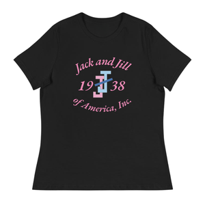 T-shirt noir décontracté pour femme avec lettres graphiques roses, col rond, en coton doux, manches courtes, vêtement de mode décontracté. 5rz - Product Image 1