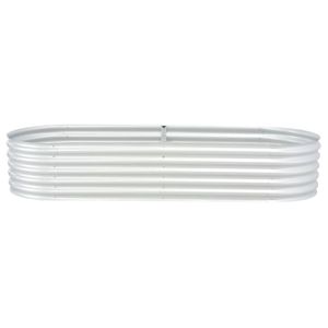 Lit surélevé de jardin en acier galvanisé 94.5 "x 31.5" x 17.3 "couleur argent - Product Image 5