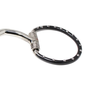 Mors de cheval en acier inoxydable avec joint à rouleaux en cuivre, mors de bridon équestre, mors de cheval avec cuivre - Product Image 4