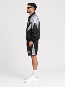 Conjunto corto cortavientos cómodo diseñado para actividades al aire libre, entrenamiento físico, correr y uso diario informal. - Product Image 2