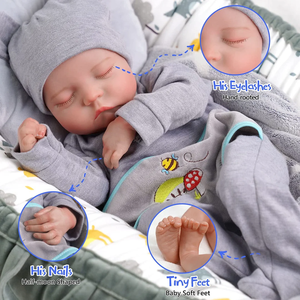 Куклы-реборны Babeside: Спящая кукла-реборн Ной, 20 дюймов, младенец-мальчик, реалистичная кукла, быстрая доставка со склада в США - Product Image 4