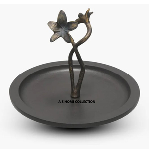 Stainless Steel Metal Birthday Celebration Single Tier <b>Cake</b> Stand With Standing Base Silver Finishing Glass Dome Lid - Product Image 5