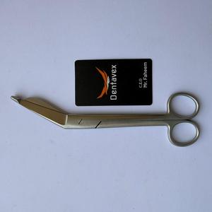 Ciseaux chirurgicaux en acier inoxydable personnalisés OEM pour pansements médicaux, à alimentation manuelle, certifiés CE Classe I, bon marché, par Dentavex - Product Image 2