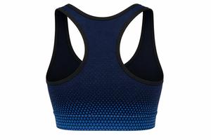 เสื้อชั้นในกีฬาสำหรับผู้หญิง แบบ Racerback ลายจุด ระบายอากาศได้ดี รองรับปานกลาง เหมาะสำหรับออกกำลังกาย สีฟ้า ผลิตจากผ้าสแปนเด็กซ์และโพลีเอสเตอร์ - Product Image 3