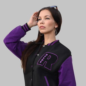 Veste universitaire de qualité supérieure pour hommes, col montant, coton polaire, matériel frais pour l'hiver, vêtements d'extérieur enduits de rue - Product Image 6