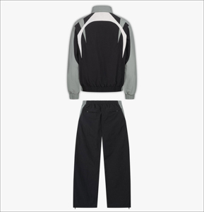 Conjunto Deportivo de Invierno para Hombre, Chaqueta Cortavientos con Capucha y Pantalones, Ligero, de Nailon, con Cierre, Estilo Urbano - Product Image 6