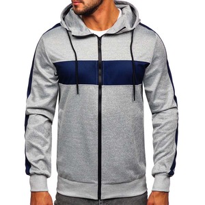 Conjuntos de Chaqueta Cortavientos de Poliéster Ligero y Transpirable con Paneles de Color en Contraste Personalizados para Hombre, Otoño - Product Image 5