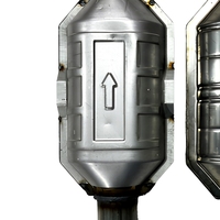 Convertisseur catalytique universel à souder avec noyau en céramique alvéolée, catalyseur à trois voies, accessoires de voiture, système de moteur automobile