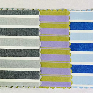 Set de table décoratif en coton teint avec bordures en dentelle, provenant d'un fournisseur indien au meilleur prix - Product Image 1