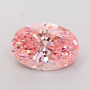 Exclusive Oval Cut lab grown Fancy <b>Pink</b> Diamond Loose Stone for Jewelry Making - Product Image 1