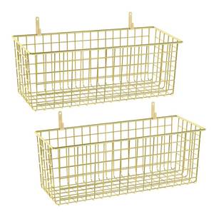 Black Colour Wire <b>Storage</b> <b>Baskets</b> <b>Rectangle</b> With Handles Simple Design Multi-Purpose Neatening Organizers - Product Image 6