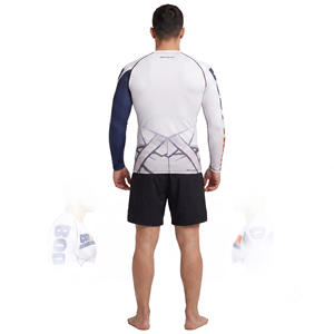 Camisetas de Gimnasio con Cuello Redondo para Hombre, Logotipo Personalizado, Sublimación, Diseño de Rashguard para MMA, BJJ y Surf - Product Image 2