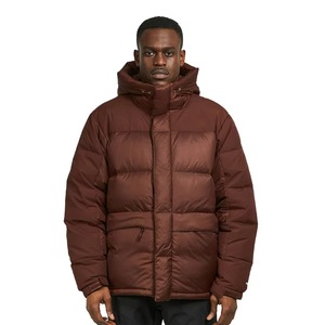 Chaqueta Acolchada para Hombre, con Cierre Frontal, Casual, Transpirable, de Secado Rápido, Resistente al Viento, para Invierno, Corte Regular, Color Sólido, PU - Product Image 1