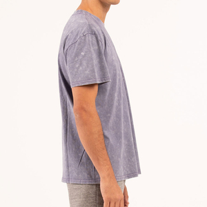 Camisetas Casuales para Hombre, Diseño Nuevo, Personalizadas, 100% Algodón, Lavado Ácido, con Logotipo y Color Personalizados, Alta Calidad - Product Image 2