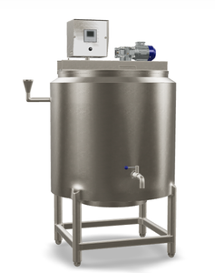 Pasteurisateur à crème glacée de 200 litres |   Cuve de pasteurisation industrielle pour mélange de crème glacée |   Machine de pasteurisation automatique de produits laitiers - Product Image 1