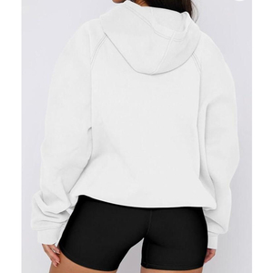 Sweat à capuche élégant et décontracté pour femme avec cordon de serrage, tissu doux et manches longues, conçu pour un style quotidien d'automne - Product Image 4
